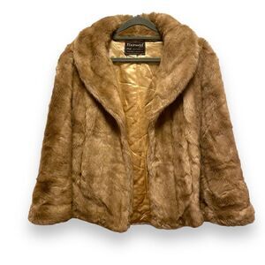 Tissavel of France Faux Fur Capelet Cape Shrug